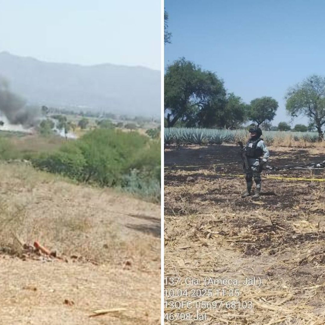 Avioneta Militar se Desploma Durante Prácticas con Estudiantes en Ameca, Jalisco; Hay Dos Muertos