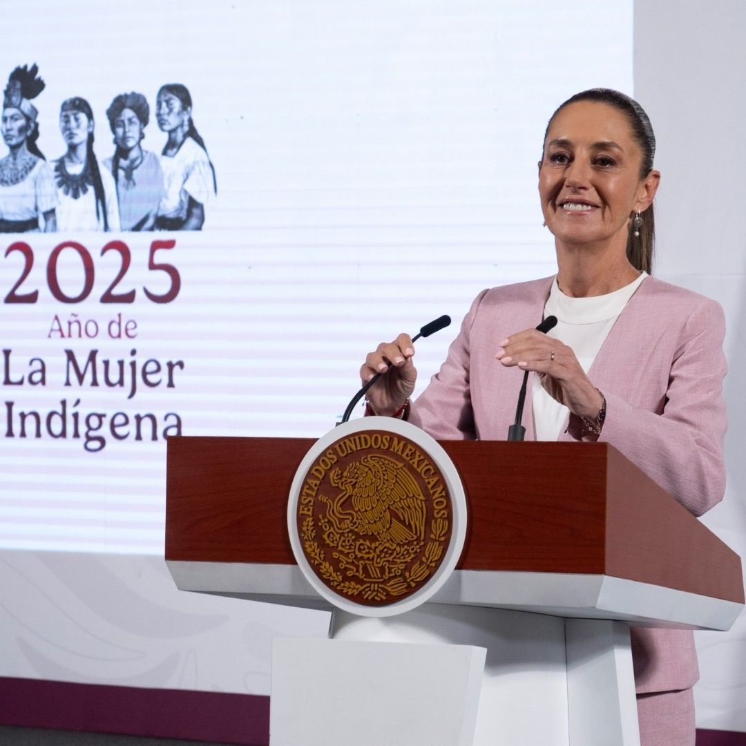 Claudia Sheinbaum en palacio nacional
