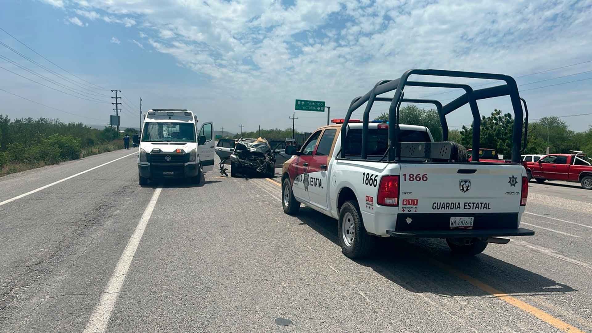 Accidente Carretero Deja 4 Lesionados y 1 Fallecido en Soto La Marina