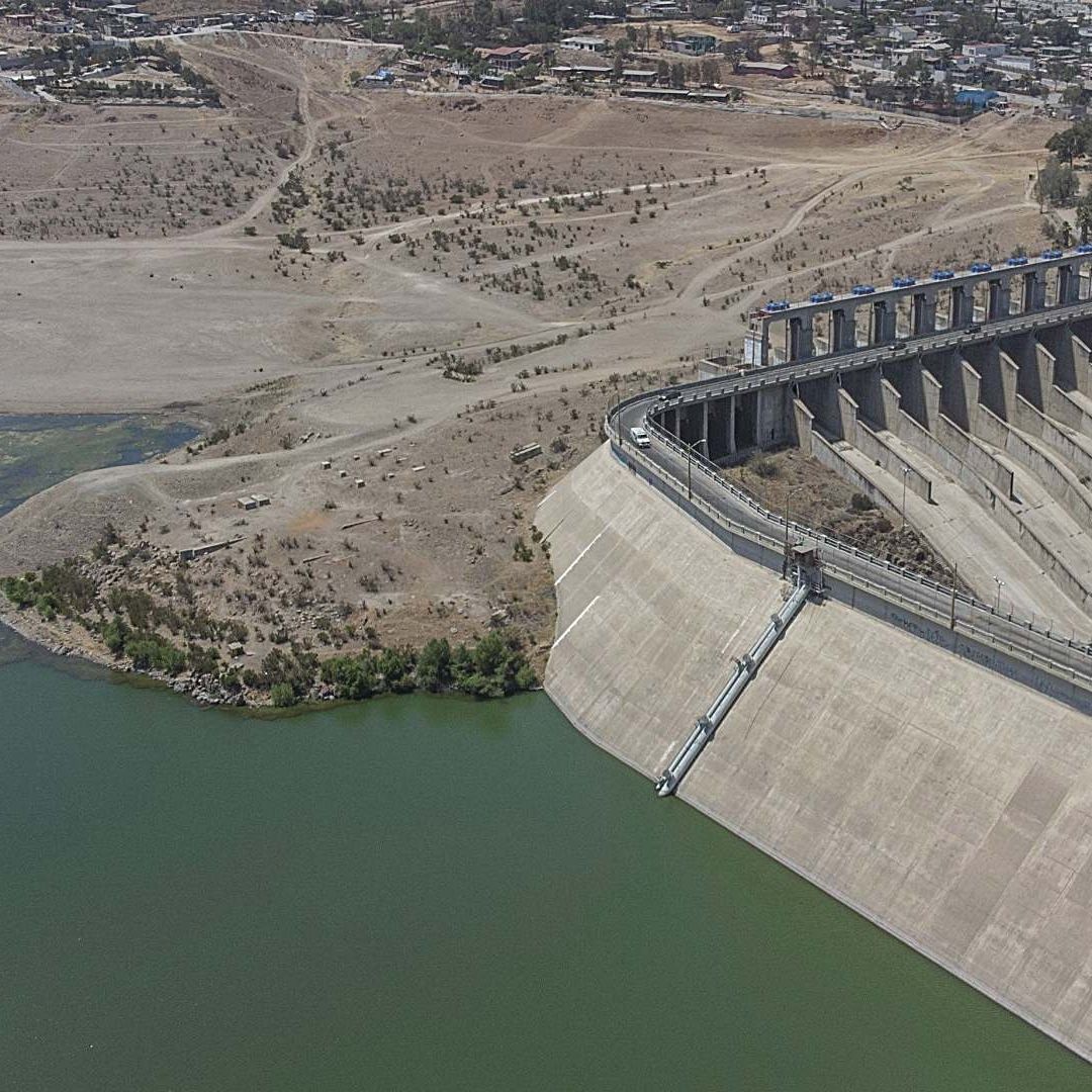 Presa que almacena el agua que se distribuye en la ciudad de Tijuana
