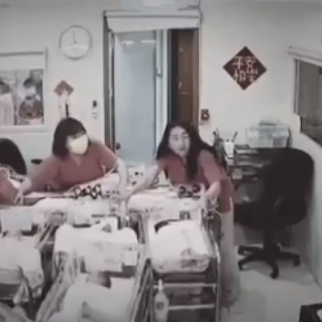 Video: Enfermeras Protegen a Bebés Durante Terremoto en Taiwán