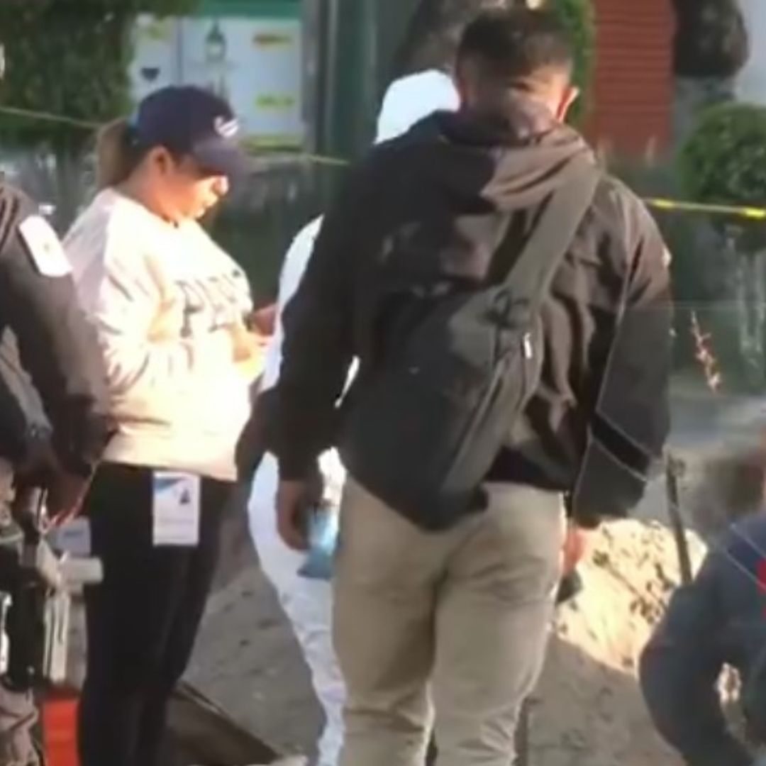 Restos en ex campamento migrante, de dos hombres