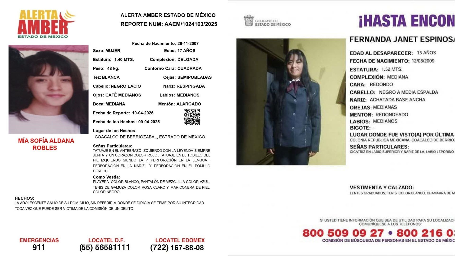 Menores localizadas