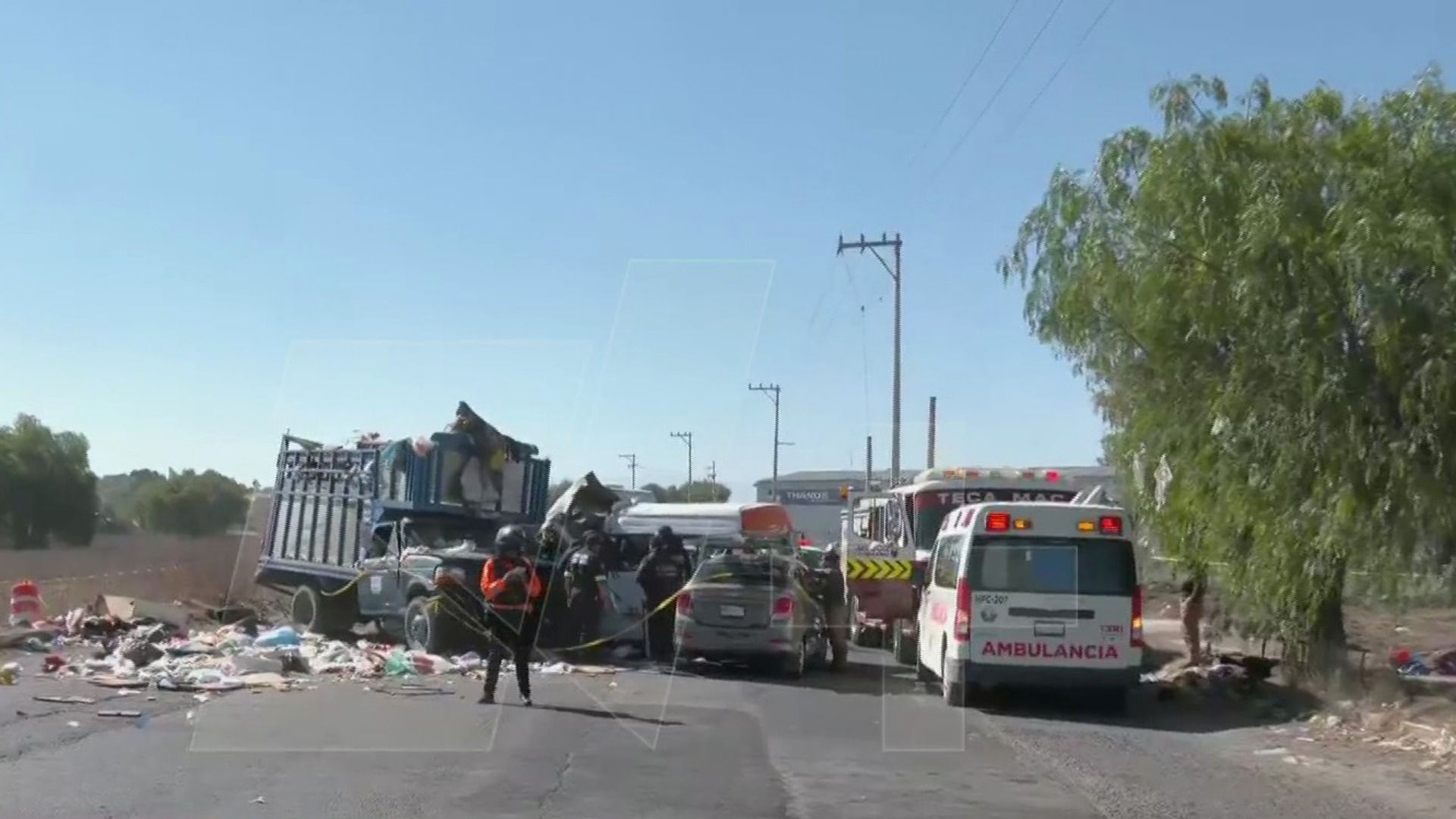 El accidente ocurrió en la carretera Paseo Bicentenario en Tecámac, Estado de México