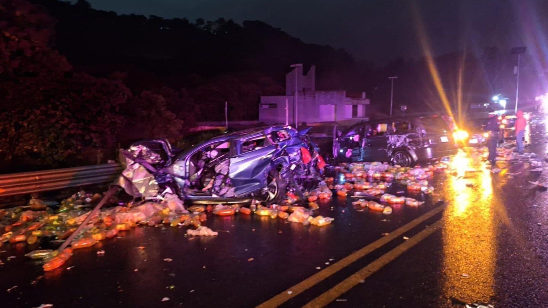 Accidente automivilistico en Carretera México-Tuxpan