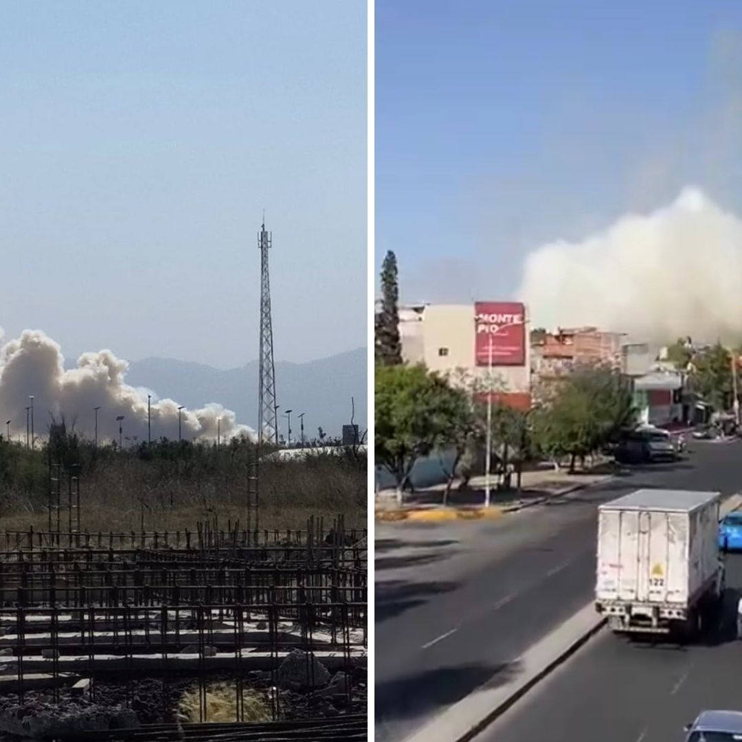 Reportan Fuerte Incendio Cerca del Lago de Texcoco, Edomex
