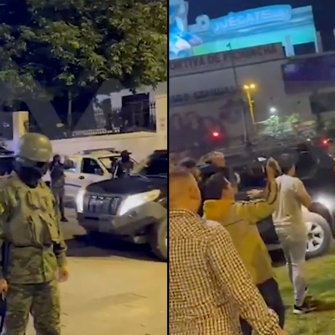 Camionetas irrumpieron en la embajada mexicana en Quito