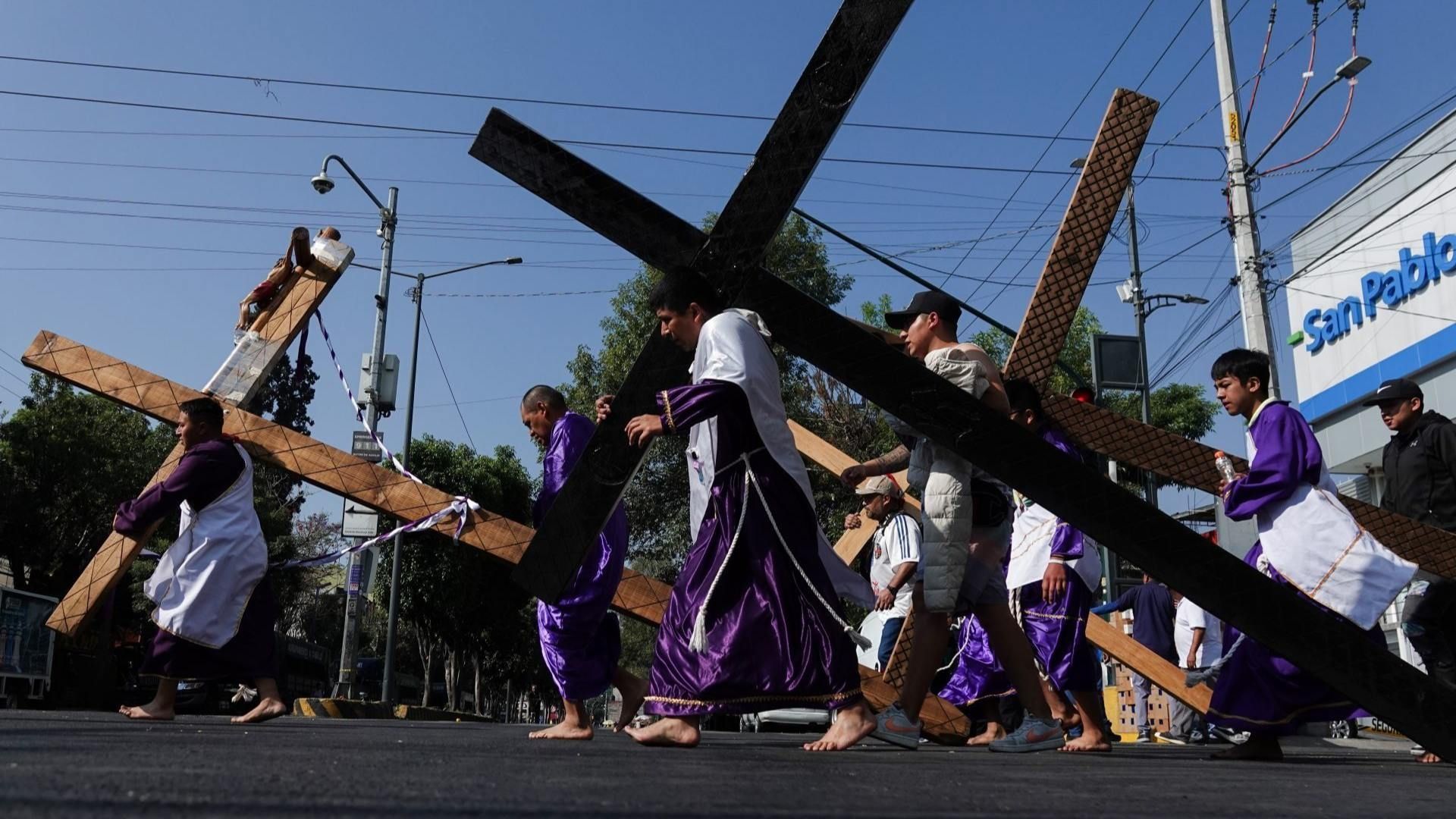 Sigue el recorrido del Viacrucis de Iztapalapa