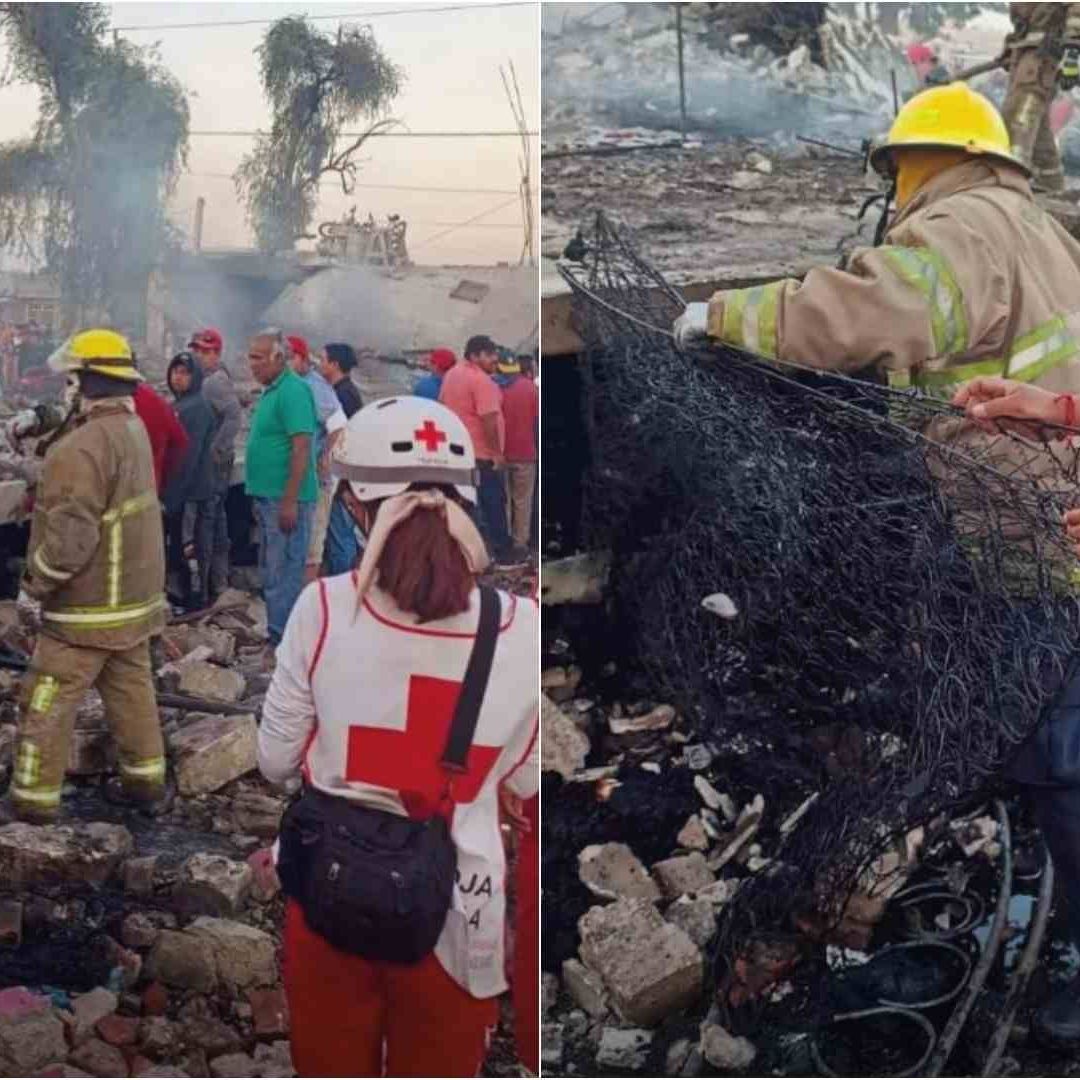 Mueren 3 personas tras explosión de pirotecnia en Texmelucan, Puebla