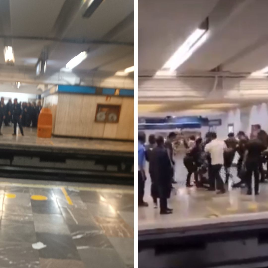 Balean a Mujer Y Agresores Se Meten al Metro Bellas Artes para Escapar