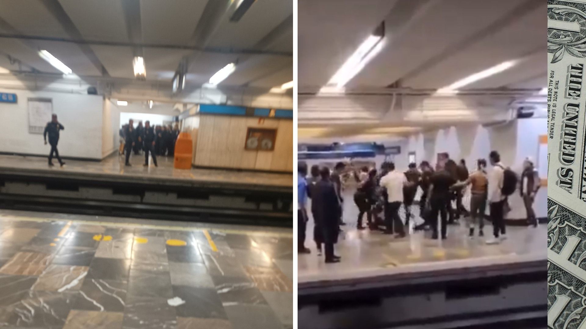 Balean a Mujer Y Agresores Se Meten al Metro Bellas Artes para Escapar