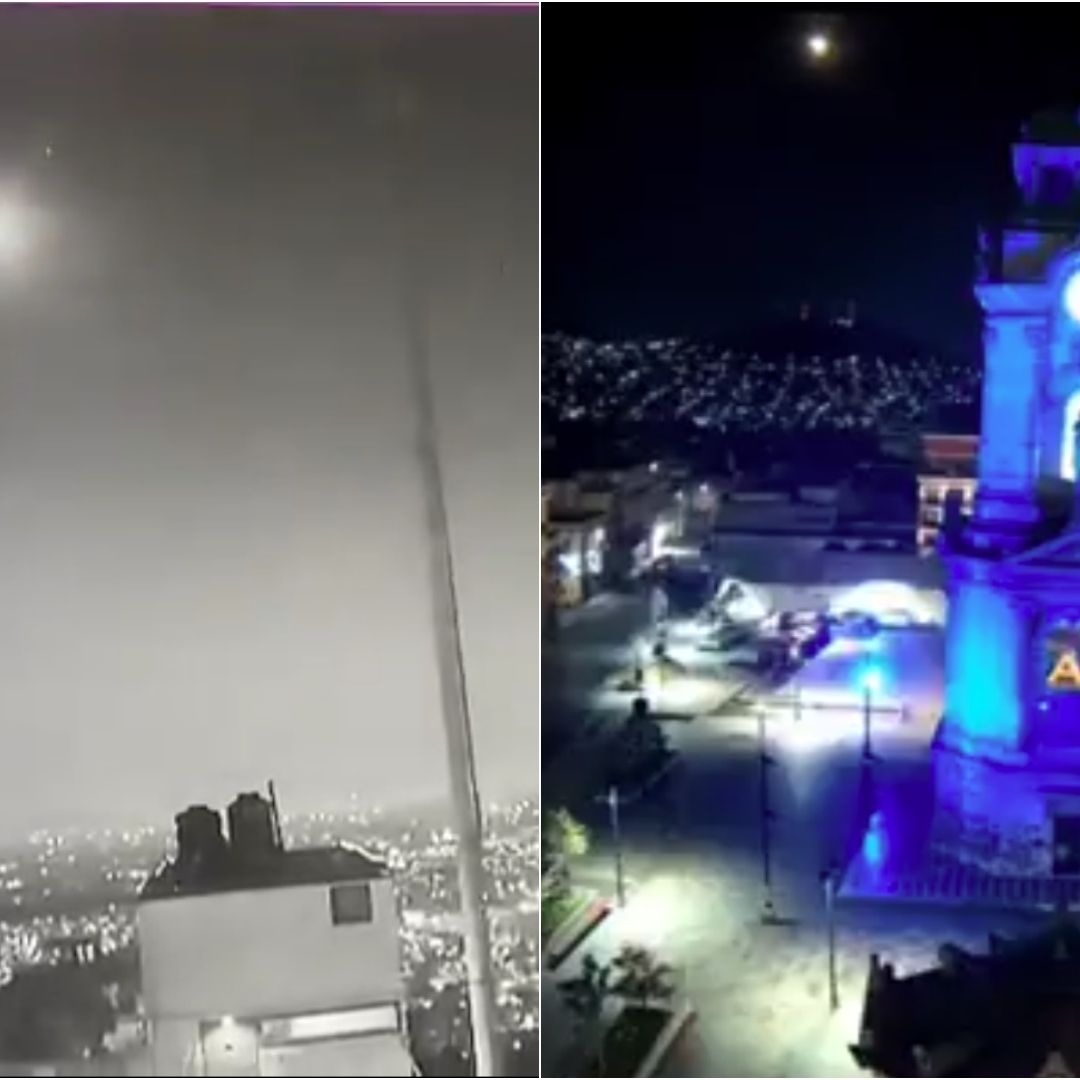 Video de la explosión en CDMX y Edomex hoy Momento exacto en que cae meteorito en México 16 de abril 2025