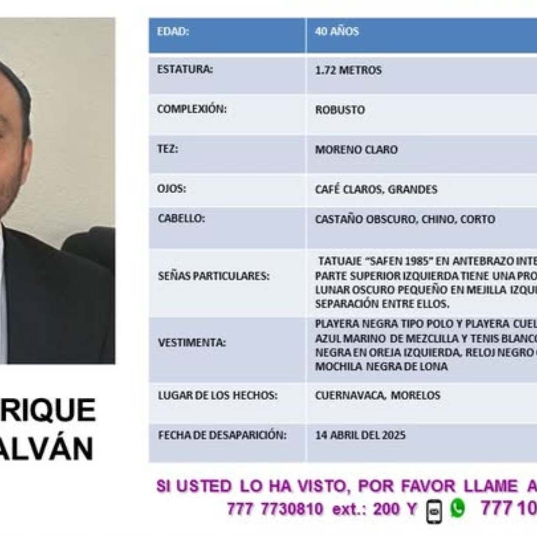Desaparece Funcionario del Gobierno de Morelos: ¿Quién Es y Qué se Sabe del Caso?