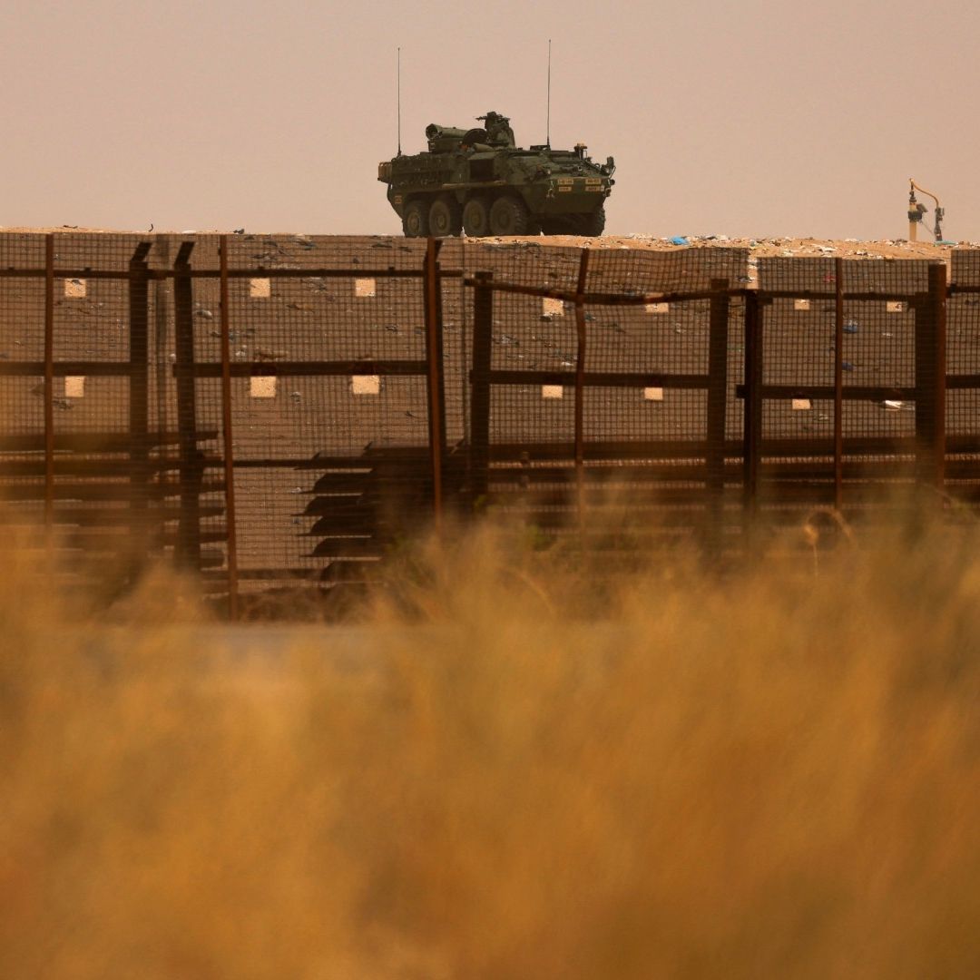 Unidad militar en la frontera entre México y Estados Unidos