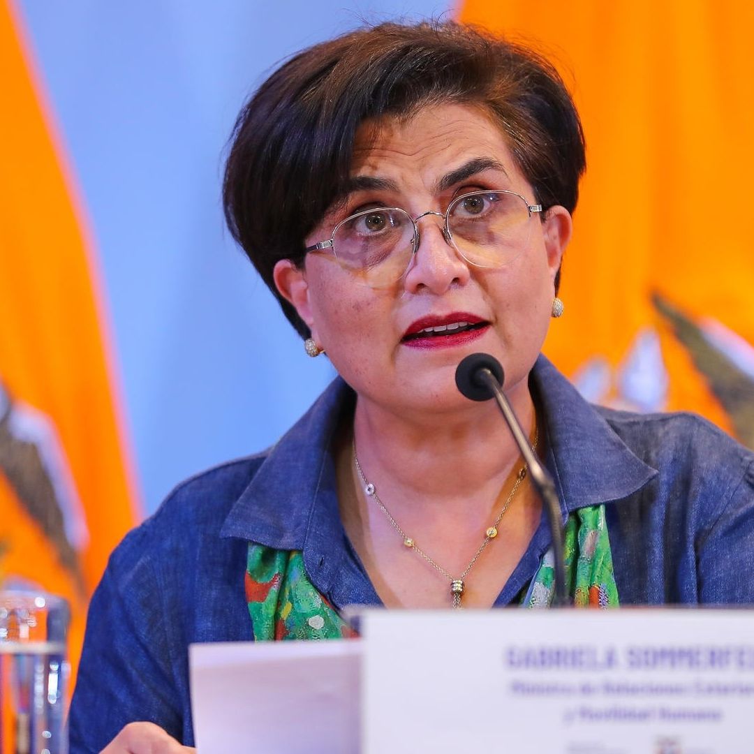 Gabriela Sommerfeld, canciller de Ecuador