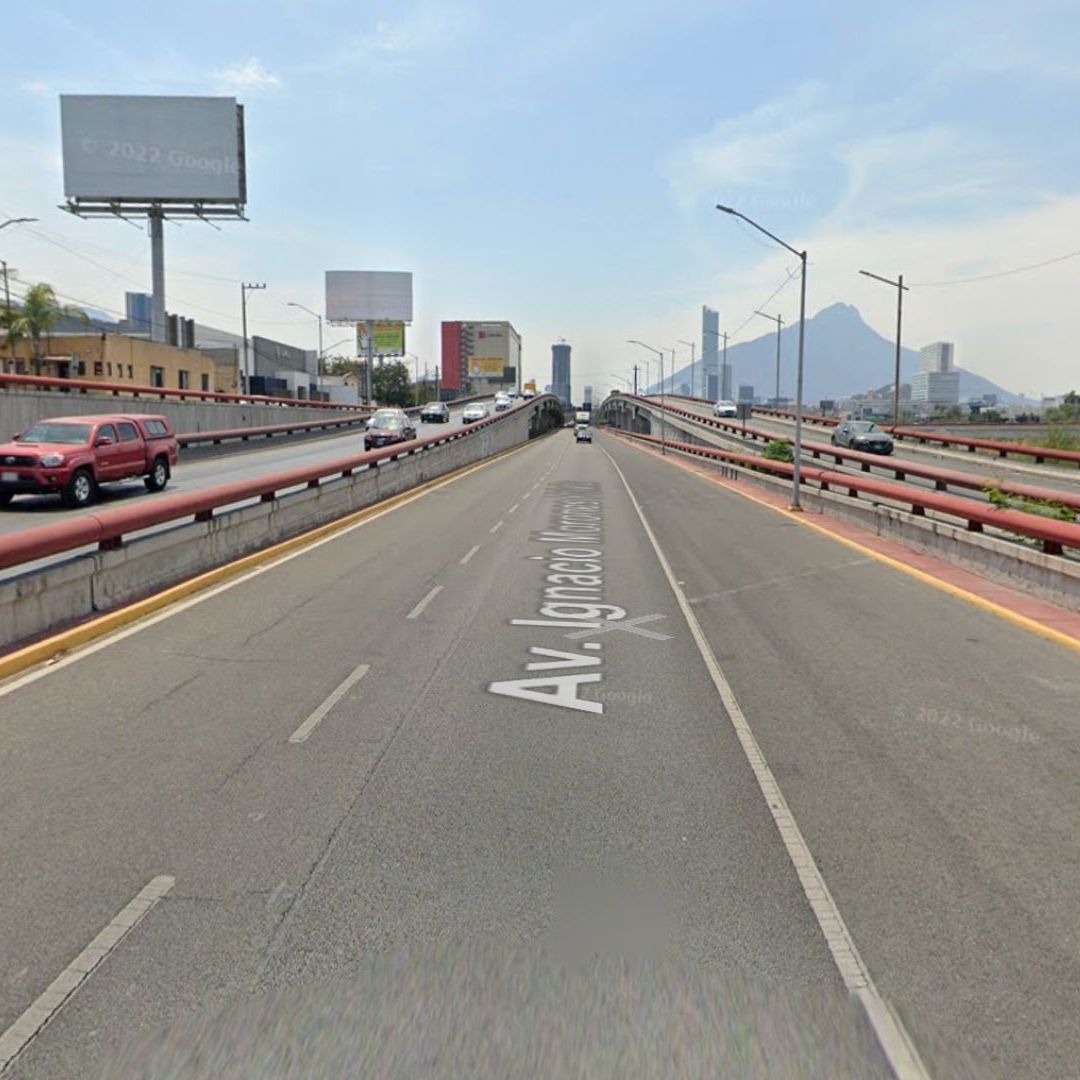 Imagen satelital de la avenida Ignacio Morones Prieto en Monterrey