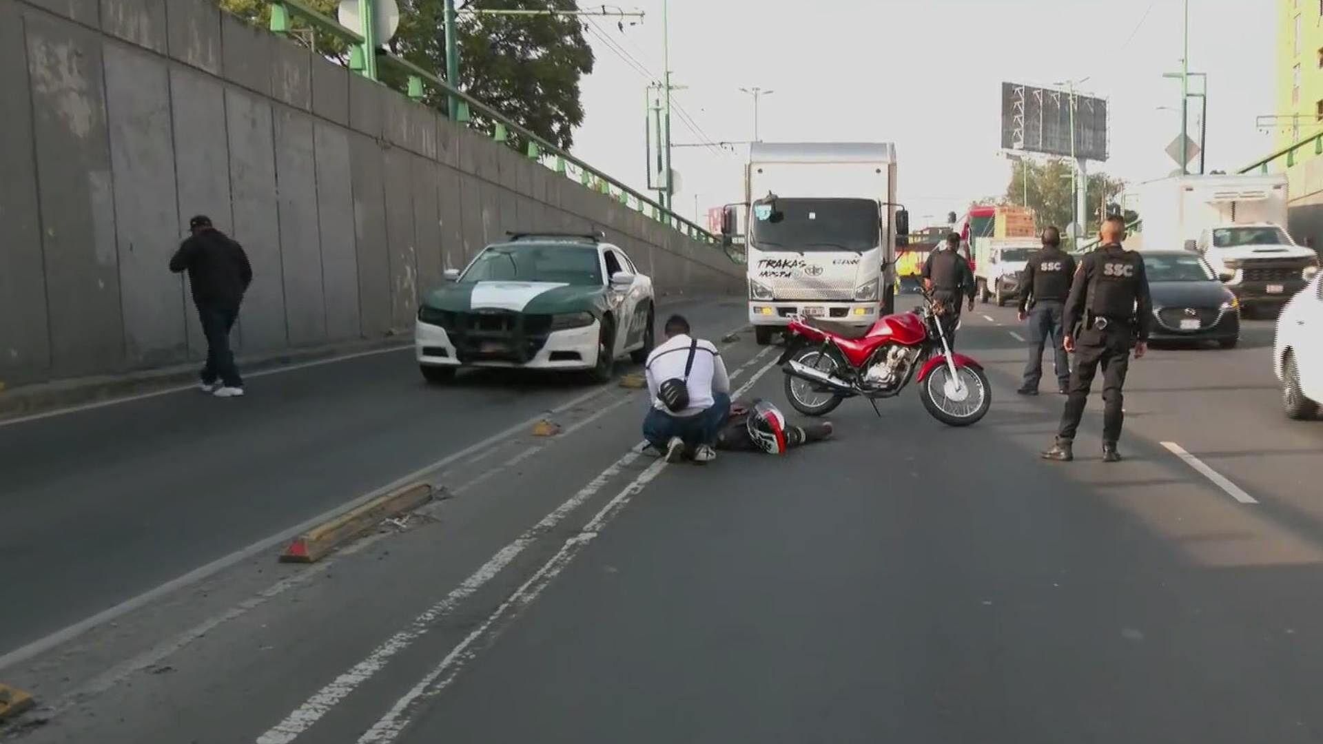 Automovilista Impacta Motociclista en Eje Central y se Da a la Fuga ...