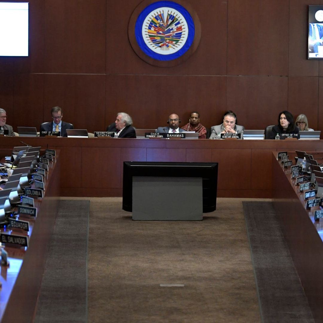 Reunión del Consejo Permanente de la Organización de los Estados Americanos (OEA) en Washington tras asalto de Ecuador a Embajada mexicana en Quito