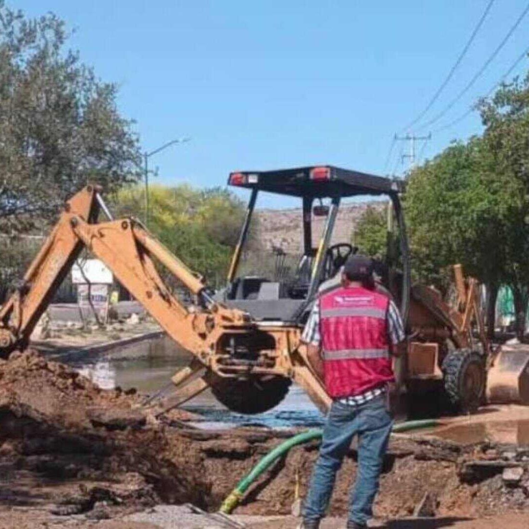 Ruptura de Tubería Deja Sin Agua a Colonias de Hermosillo