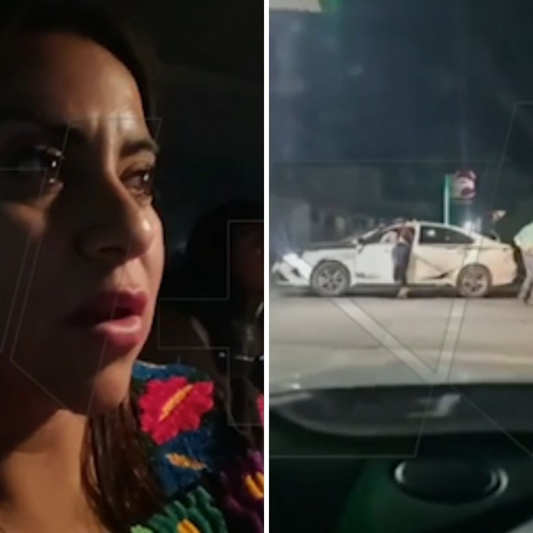 La activista social Olimpia Coral Melo pidió ayuda en una transmisión luego de ser acosada por varios sujetos.