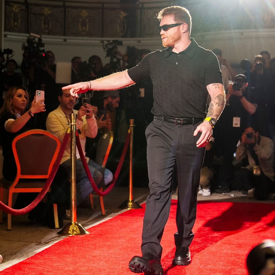 Canelo Álvarez 'probó' lo que era el cine con una pequeña participación como actor en 'Creed III'. Foto: AP