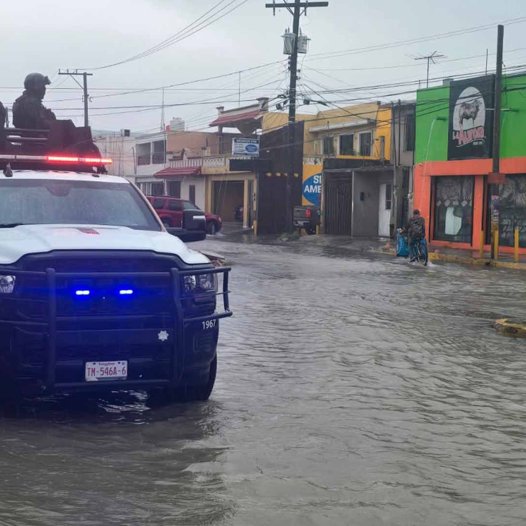 Activa Guardia Estatal Plan Tamaulipas Tras Fuertes Lluvias en Matamoros