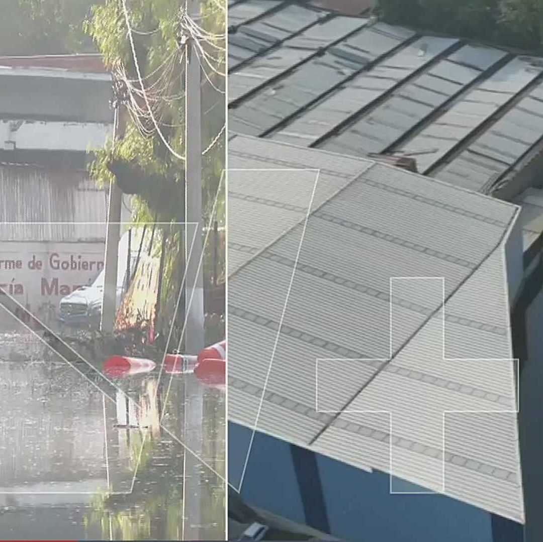 Afectaciones por lluvia en el valle de México el 21 de abril de 2025. Foto: N+