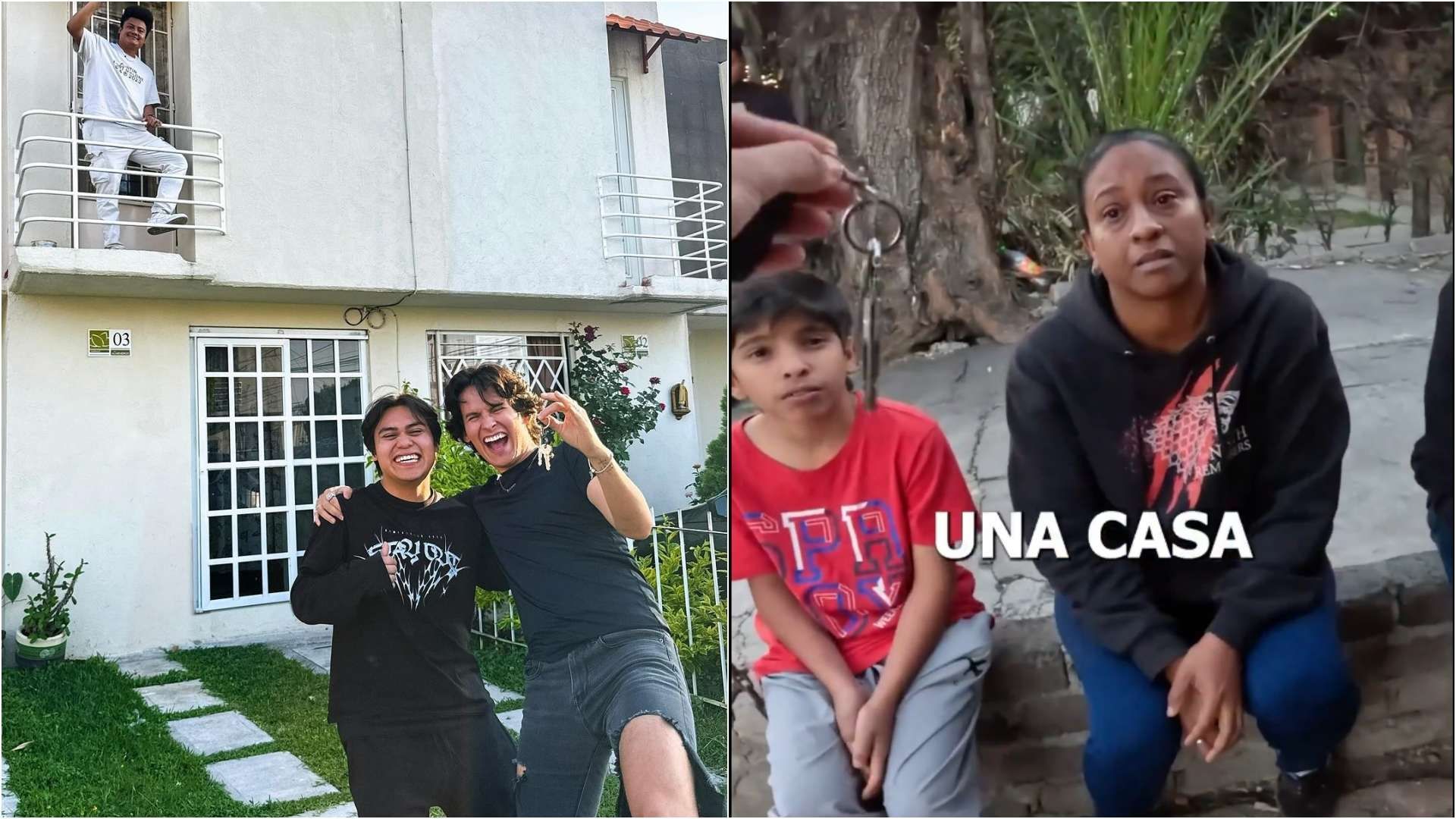 Influencer Alexis Omman regala casa a familia de migrantes