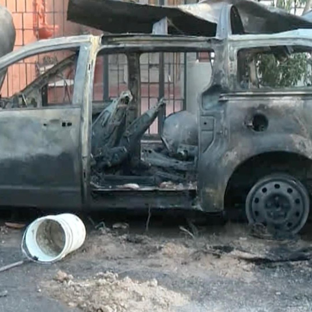 Explota Carro de Elotes en Ciudad Juárez; Vendedor Resulta Ileso