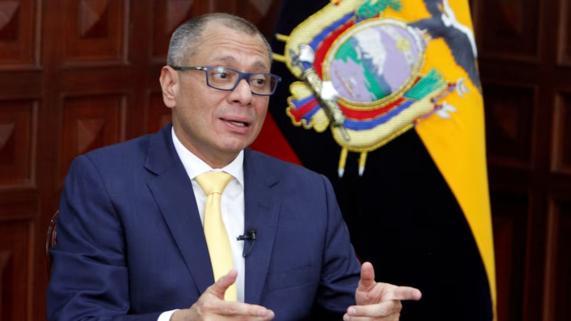 El exvicepresidente de Ecuador, Jorge Glas, antes de su arresto