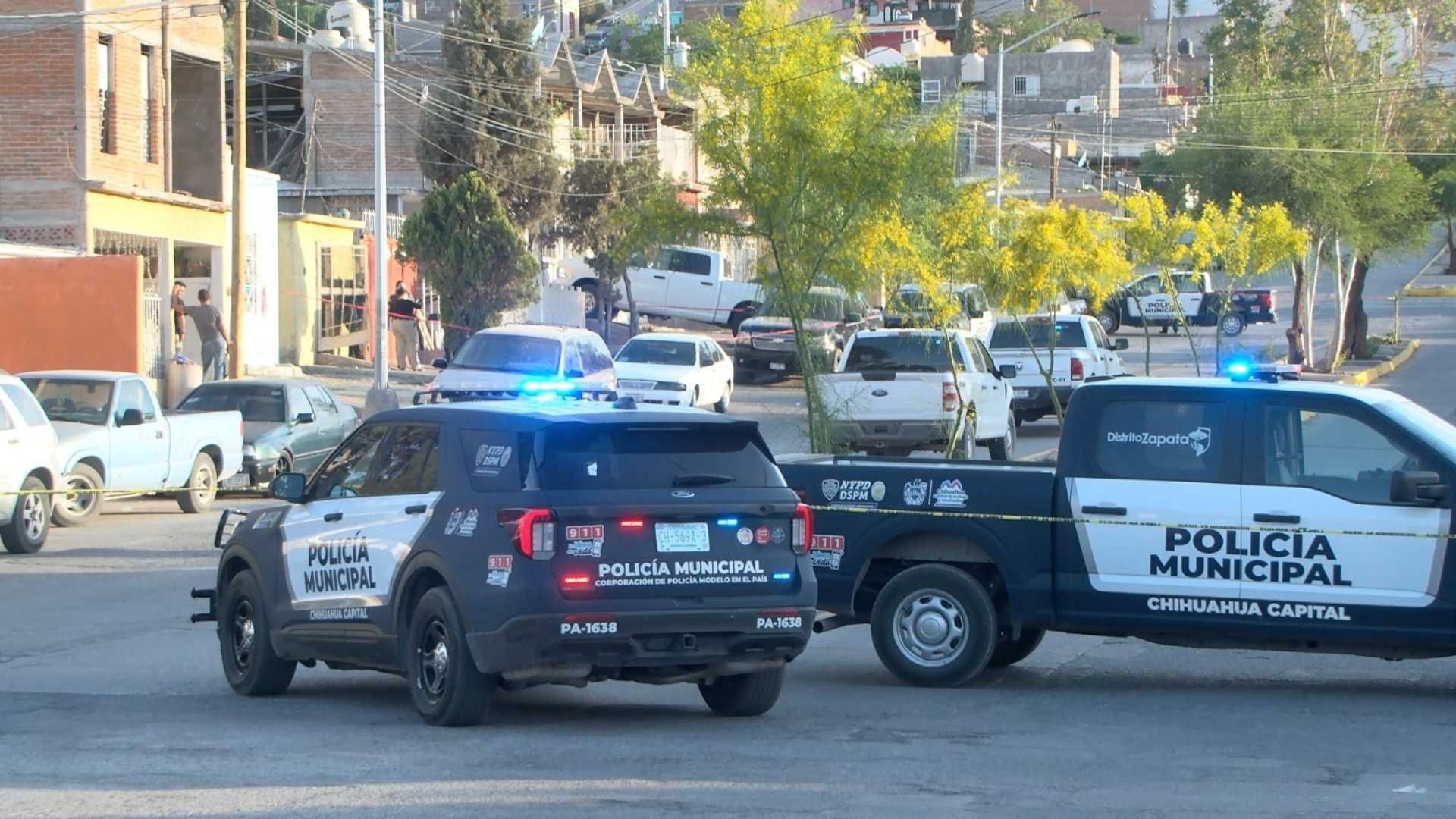 Balacera Deja un Muerto y Dos Heridos en Colonia Cerro de la Cruz en Chihuahua