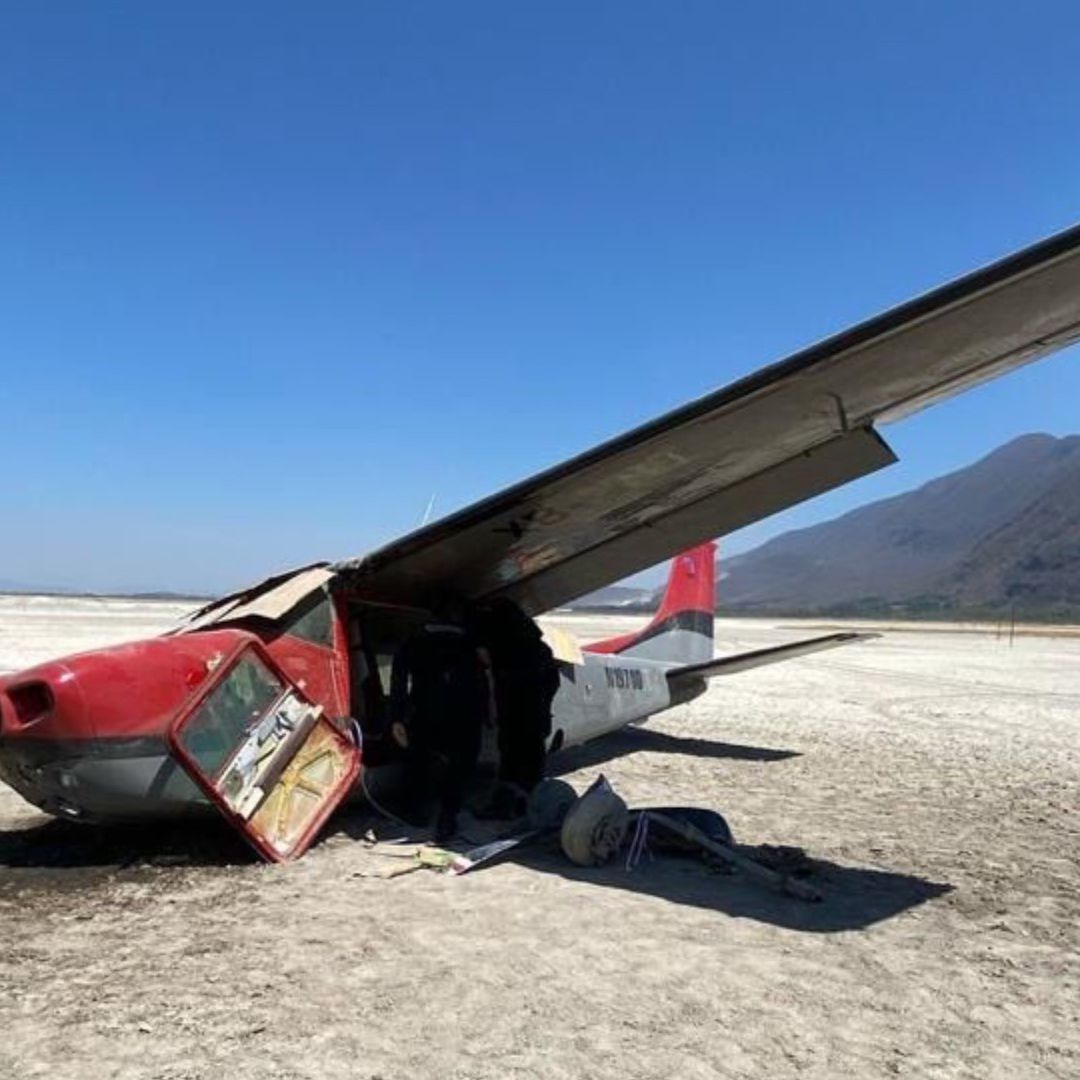 Se Cae Avioneta en Laguna de San Marcos, Jalisco