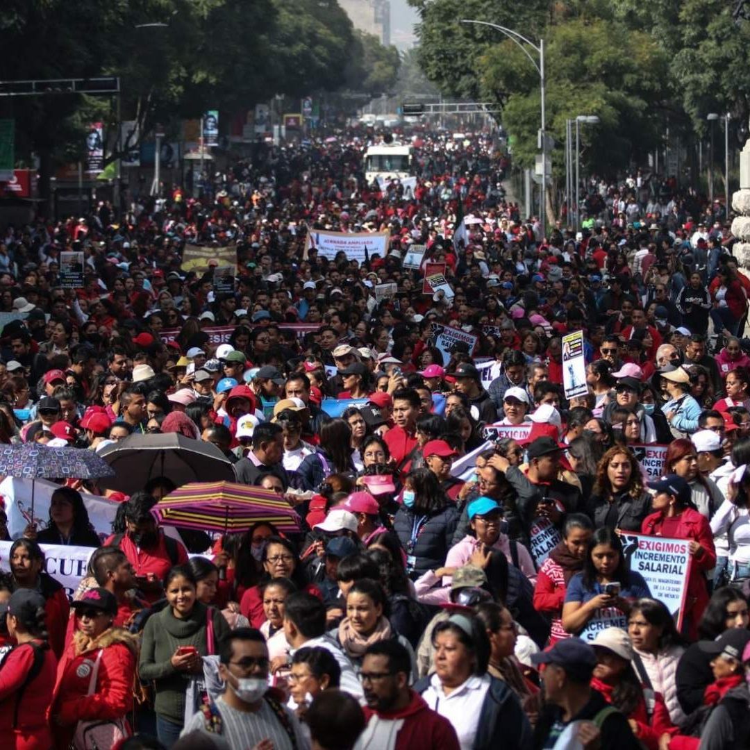 Paro Nacional de Maestros: Horario ruta marcha 15 de abril 2024 en CDMX