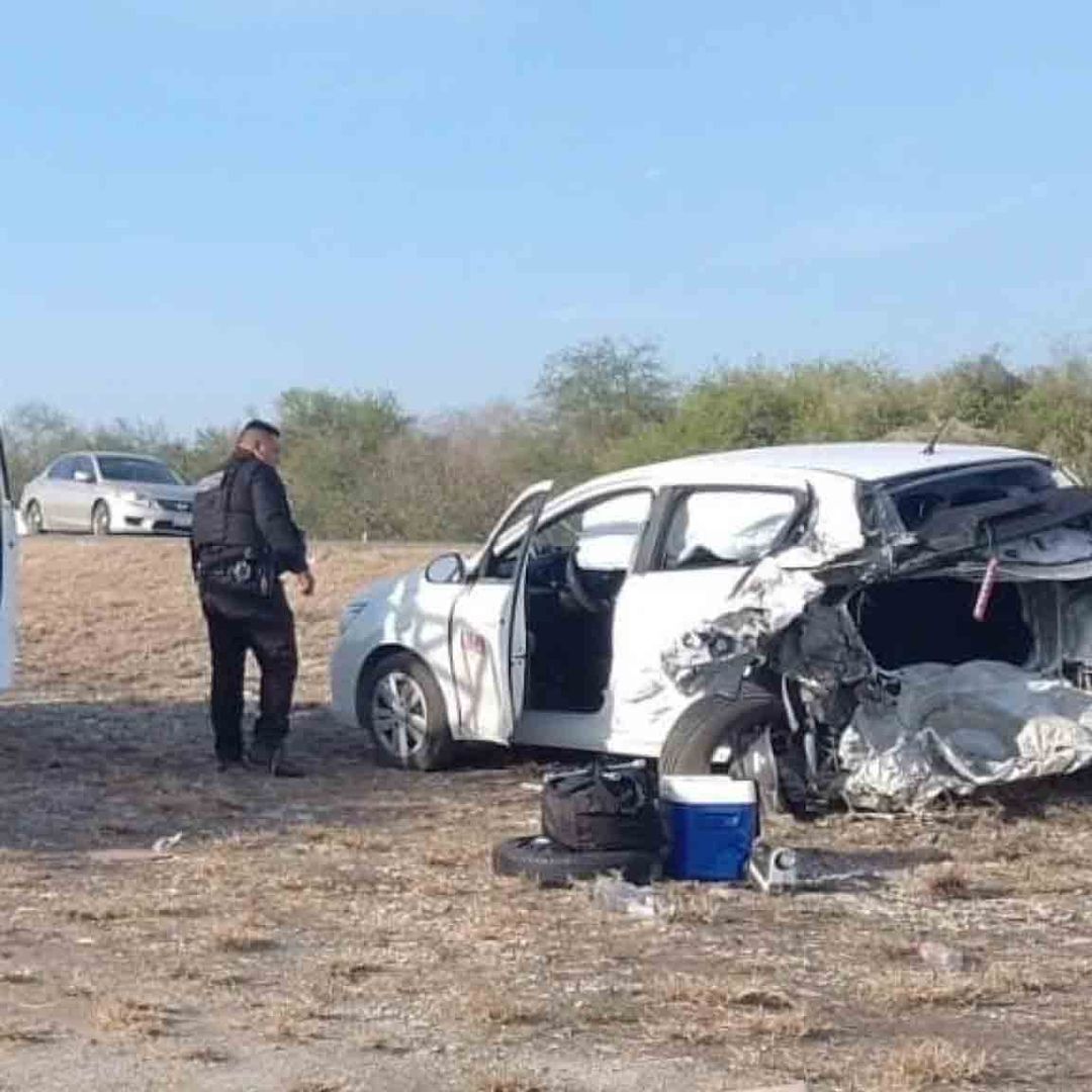 Guardia Estatal Tamaulipas Atiende a Conductor Lesionado en Accidente con Camioneta en Llera