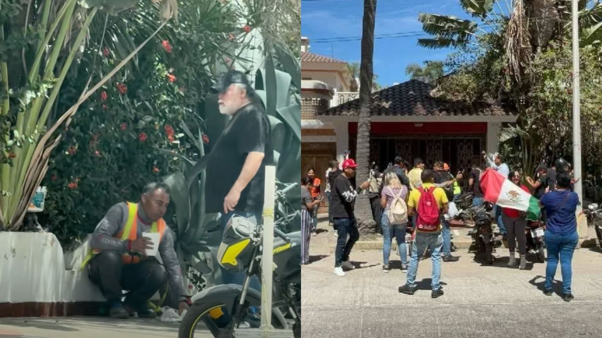 Corre y Humilla Albañil por Comer en Banqueta Frente a su Casa; Desata Manifestación en Mazatlán