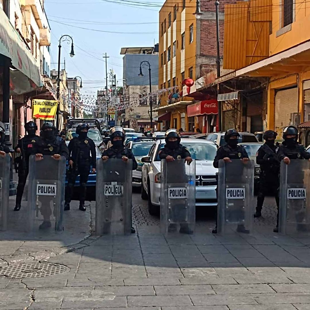 Movilización en la alcaldía Cuauhtémoc