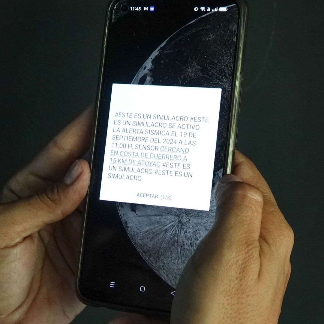 Enviarán mensaje a teléfonos celulares el 29 de abril por Primer Simulacro Nacional 2025.