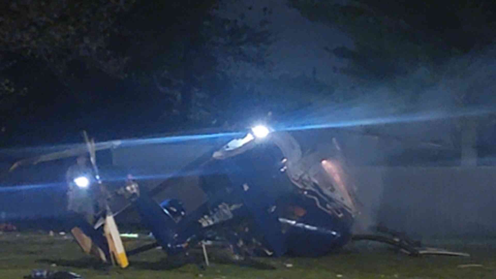 Accidente de helicóptero médico