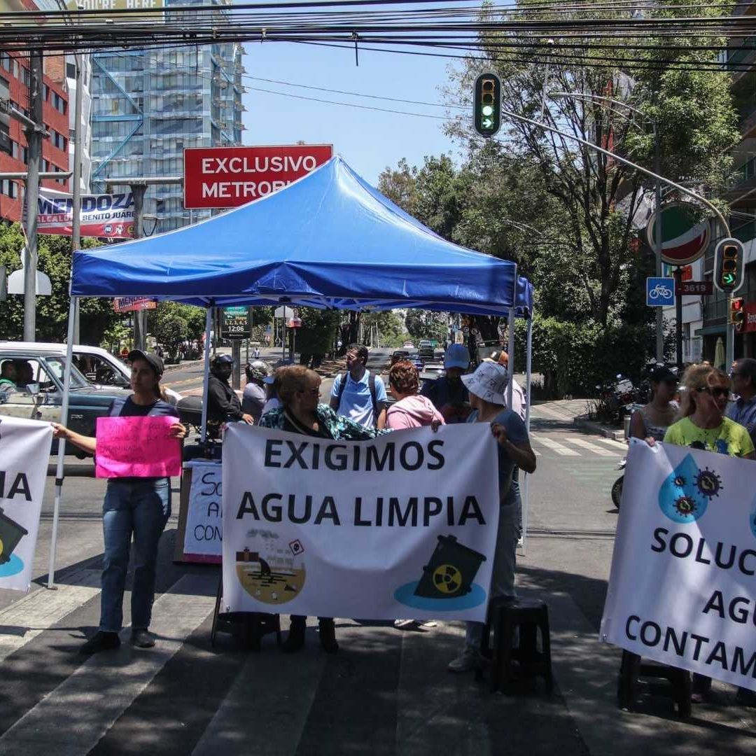 En total 12 colonias de la alcaldía Benito Juárez sufren por el agua contaminada proveniente del pozo Alfonso XIII
