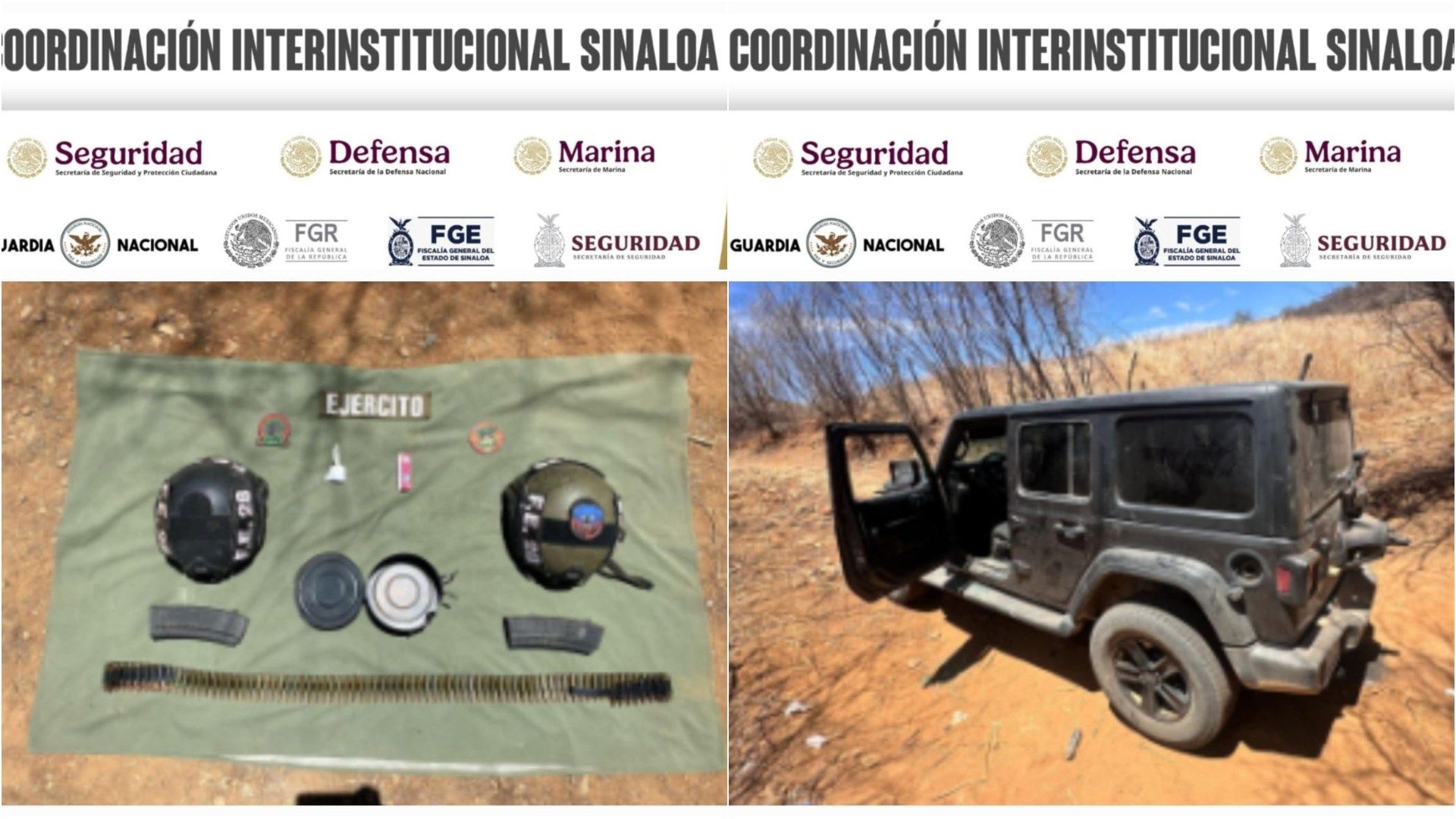 Los elementos de seguridad hicieron el aseguramiento luego de repeler la agresión.
