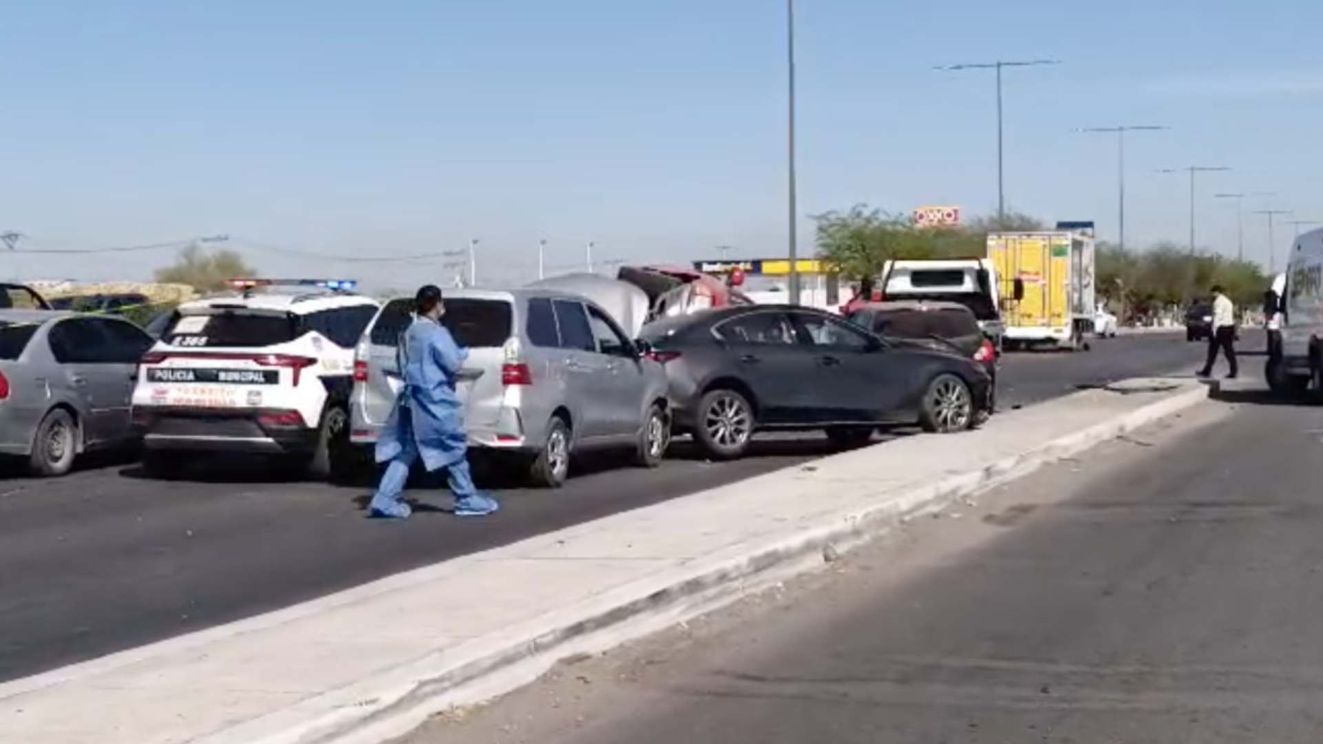 Hombre Pierde Control de Vehículo y Muere al Provocar Choque Entre 4 Vehículos en Hermosillo