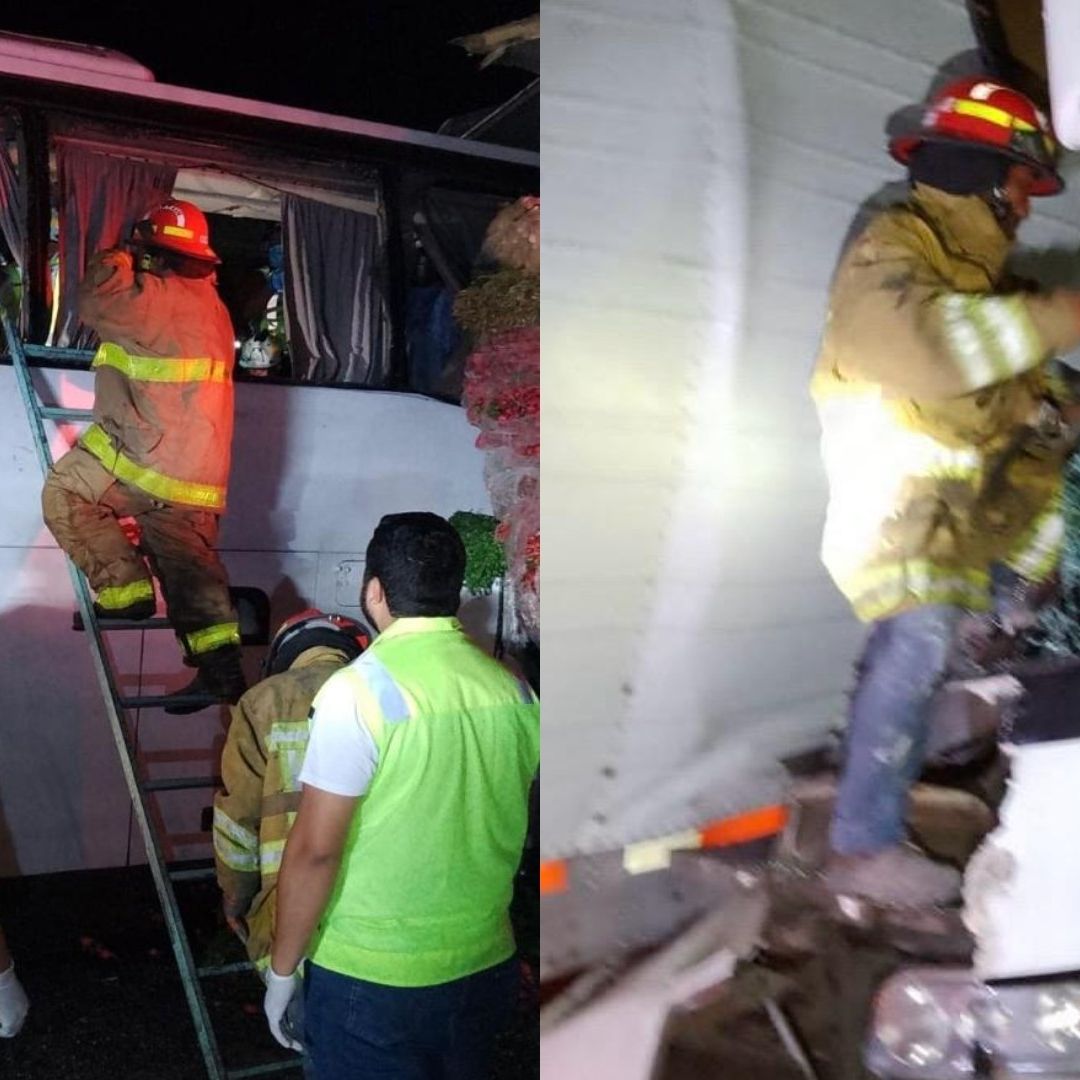 ccidente Autopista Córdoba-Veracruz Hoy: Autobús Choca Contra Tráiler y Resultan 25 Personas Lesionadas