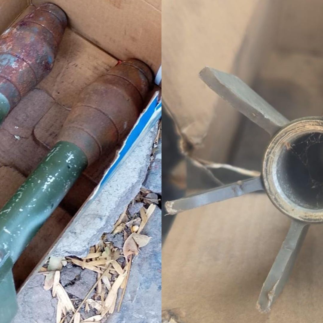 imágenes de las granadas encontradas en calles de la alcaldía Miguel Hidalgo