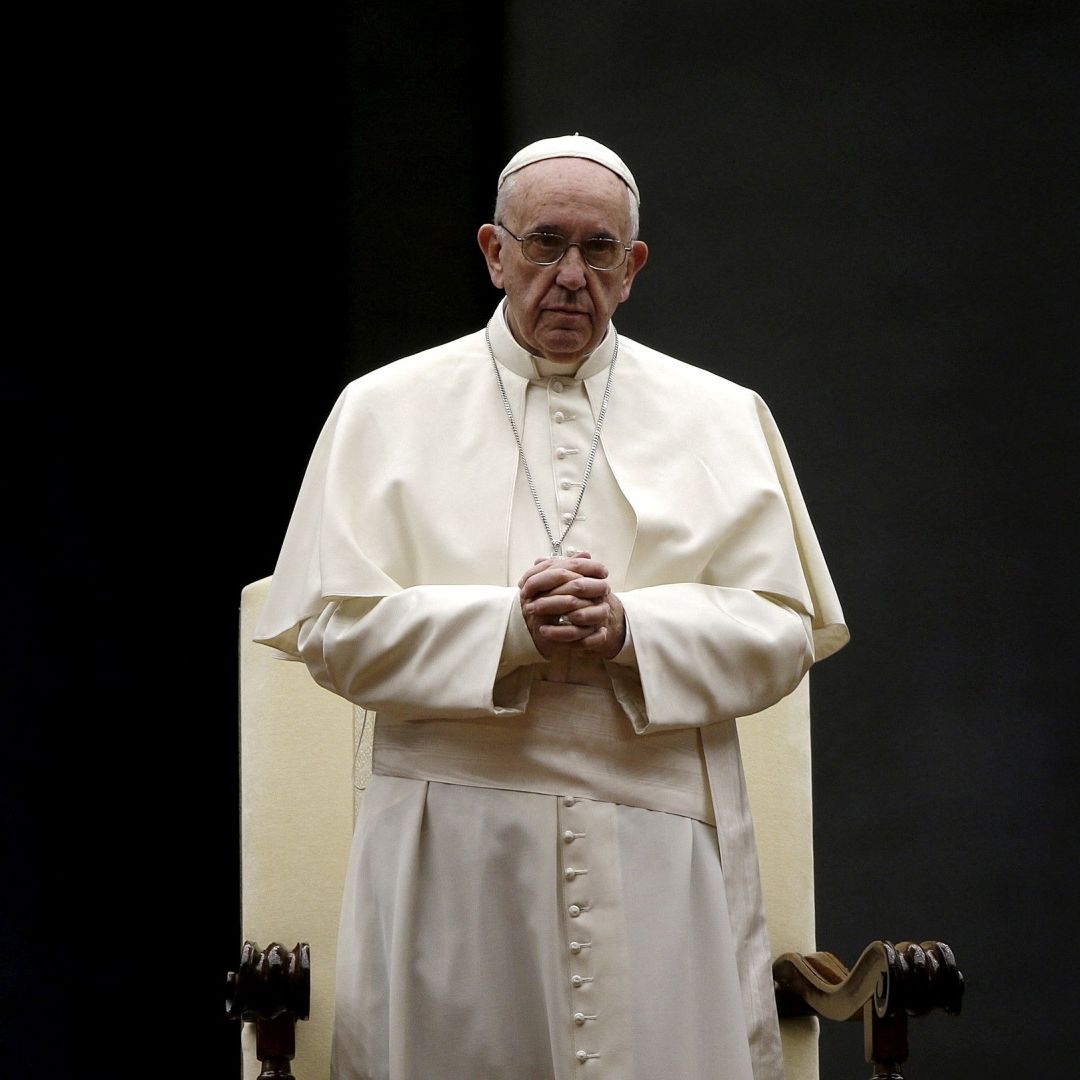 Papa Francisco en la Basílica de San Pedro, en el Vaticano, el 3 de octubre de 2015