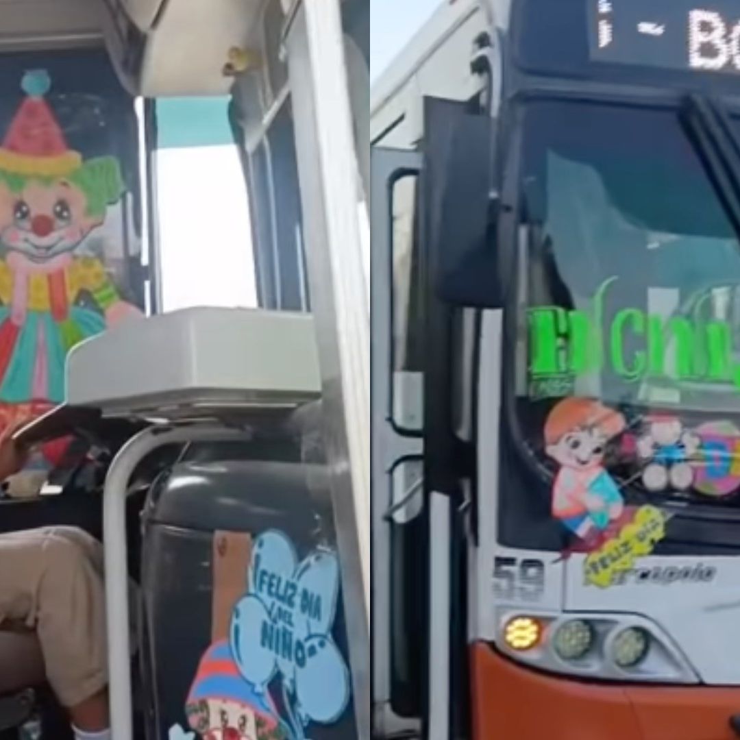 Cautiva Jesús Jáquez, Chofer En Durango, que Decora Autobús y se Viste del Chavo en Día del Niño