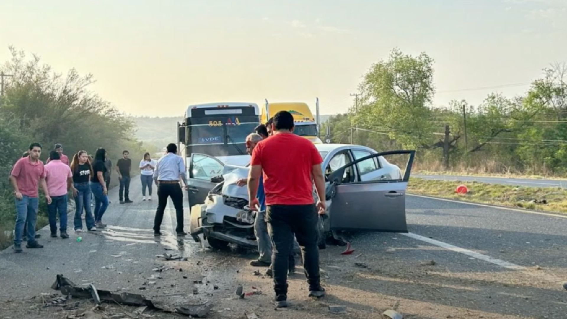 El accidente se registró a la altura del kilómetro 212 en la Carretera Nacional