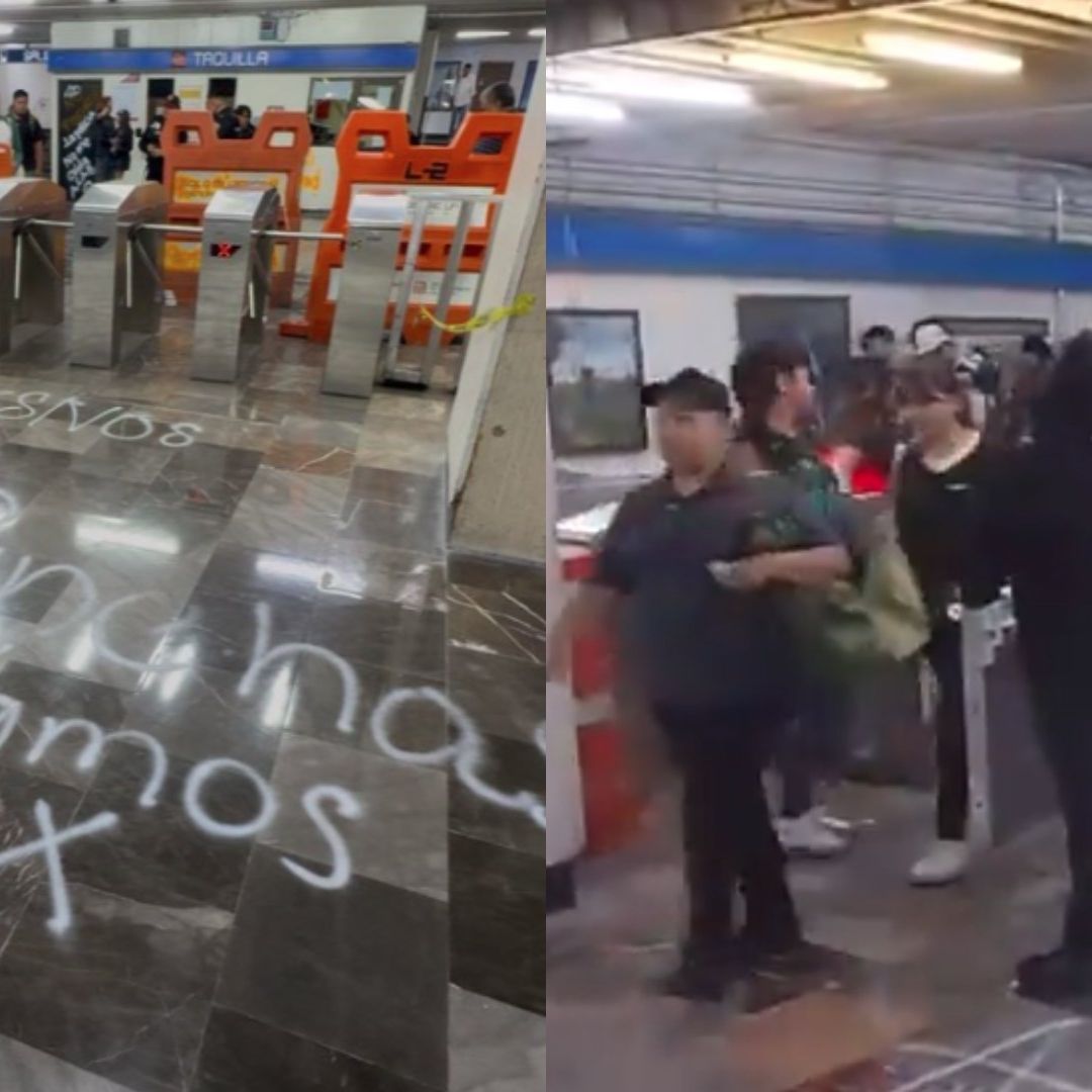 Protestan por Casos de 'Pinchazos' en CDMX; Activistas Dejan Entrar Gratis al Metro Hidalgo