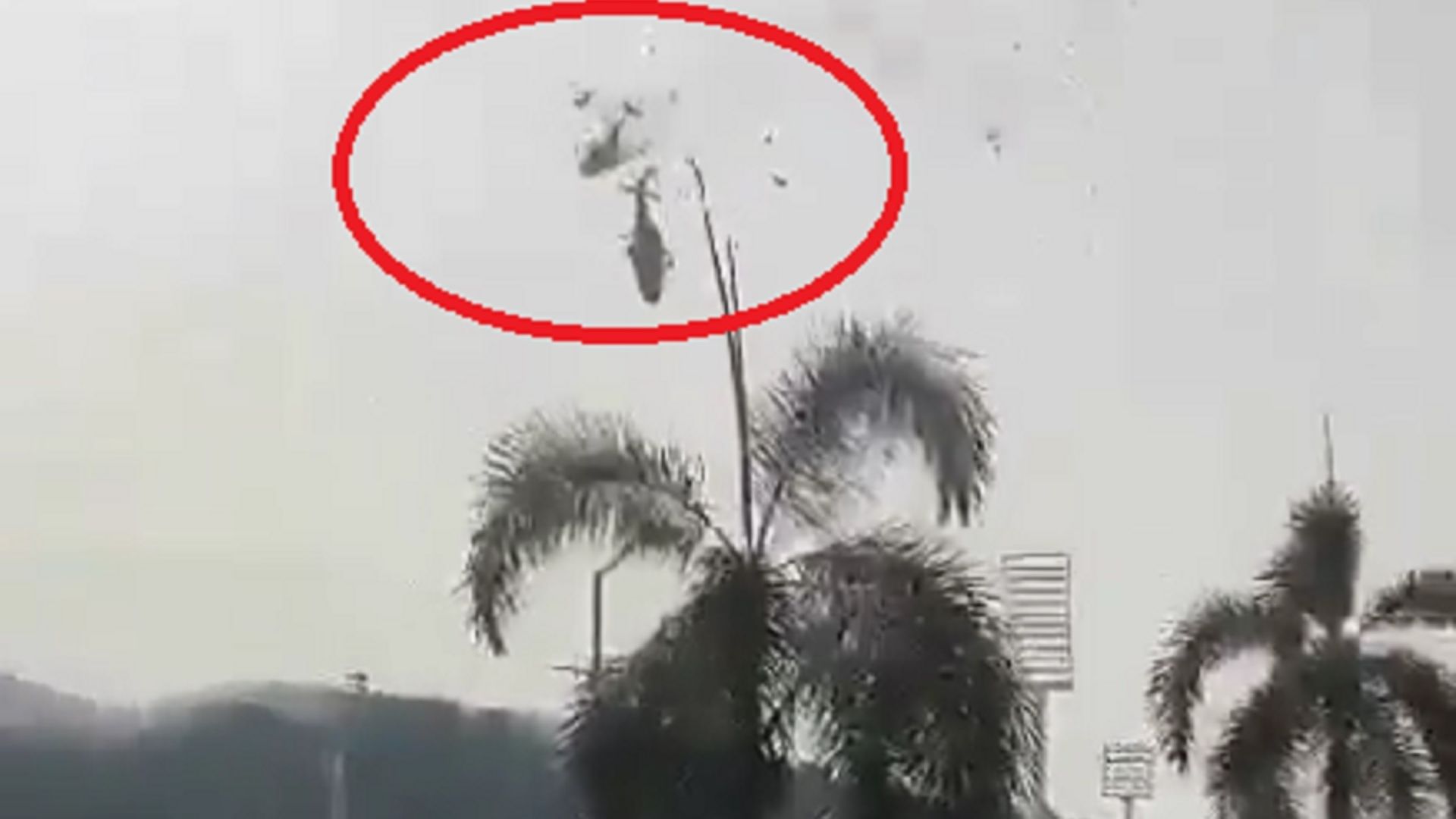 Choque de helicópteros militares