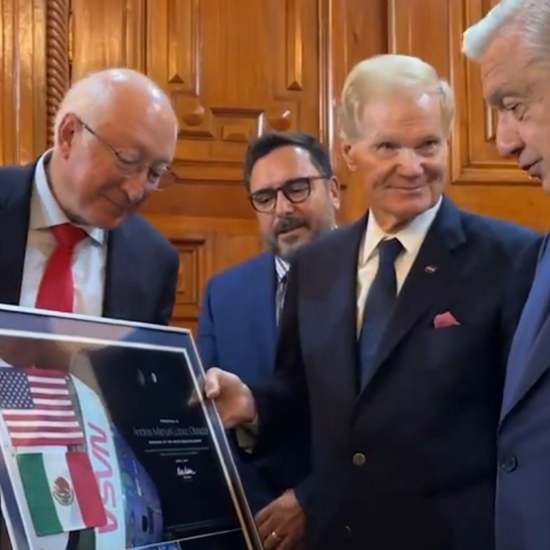 El director de la NASA, Bill Nelson, se reunió con el presidente de México, Andrés Manuel López Obrador
