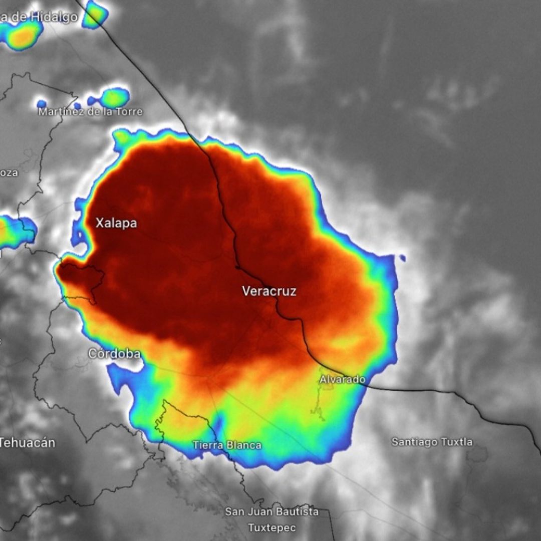 Se prevé que tal situación meteorológica ocasione el desarrollo de nublados con potencial para lluvias y tormentas en el estado de Veracruz en las próximas horas.